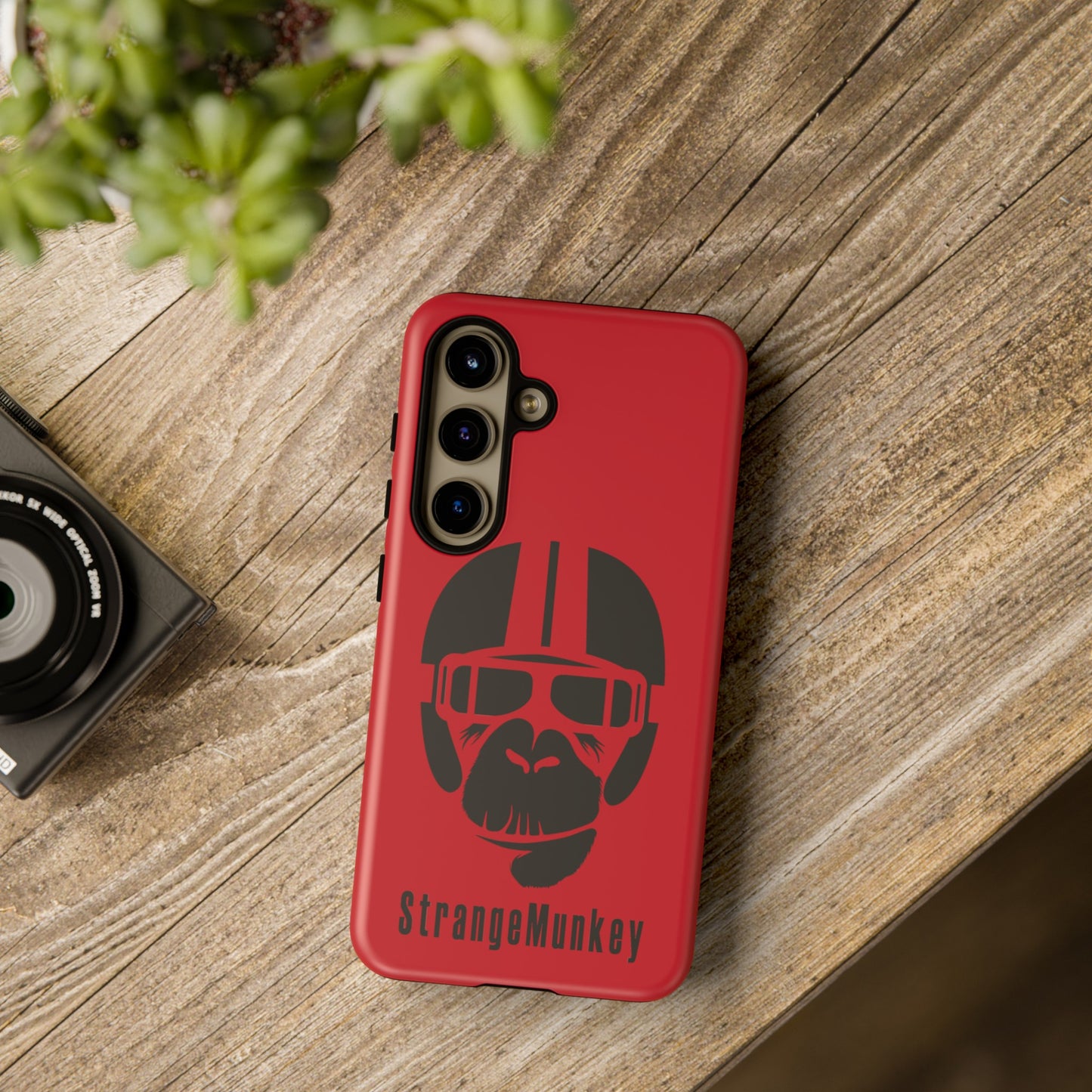 StrangeMunkey Tough Phone Case - DARK RED