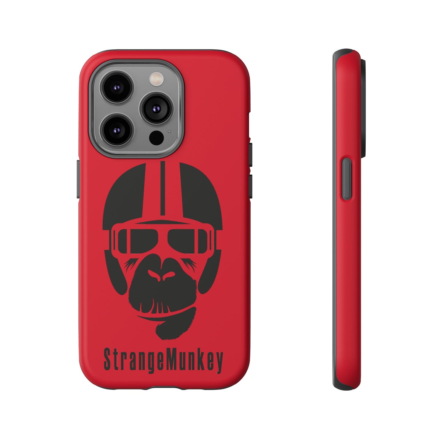 StrangeMunkey Tough Phone Case - DARK RED