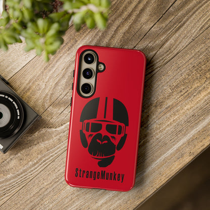 StrangeMunkey Tough Phone Case - DARK RED