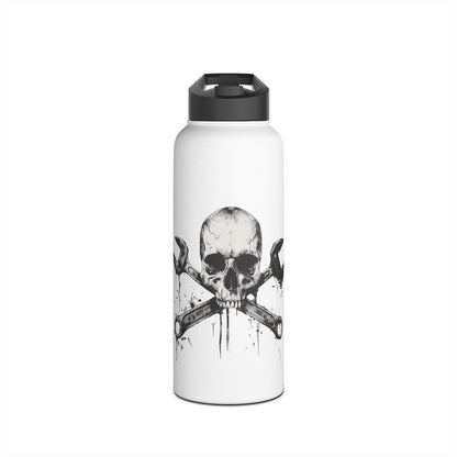 Spanner Bones Stainless Steel Water Bottle, Standard Lid