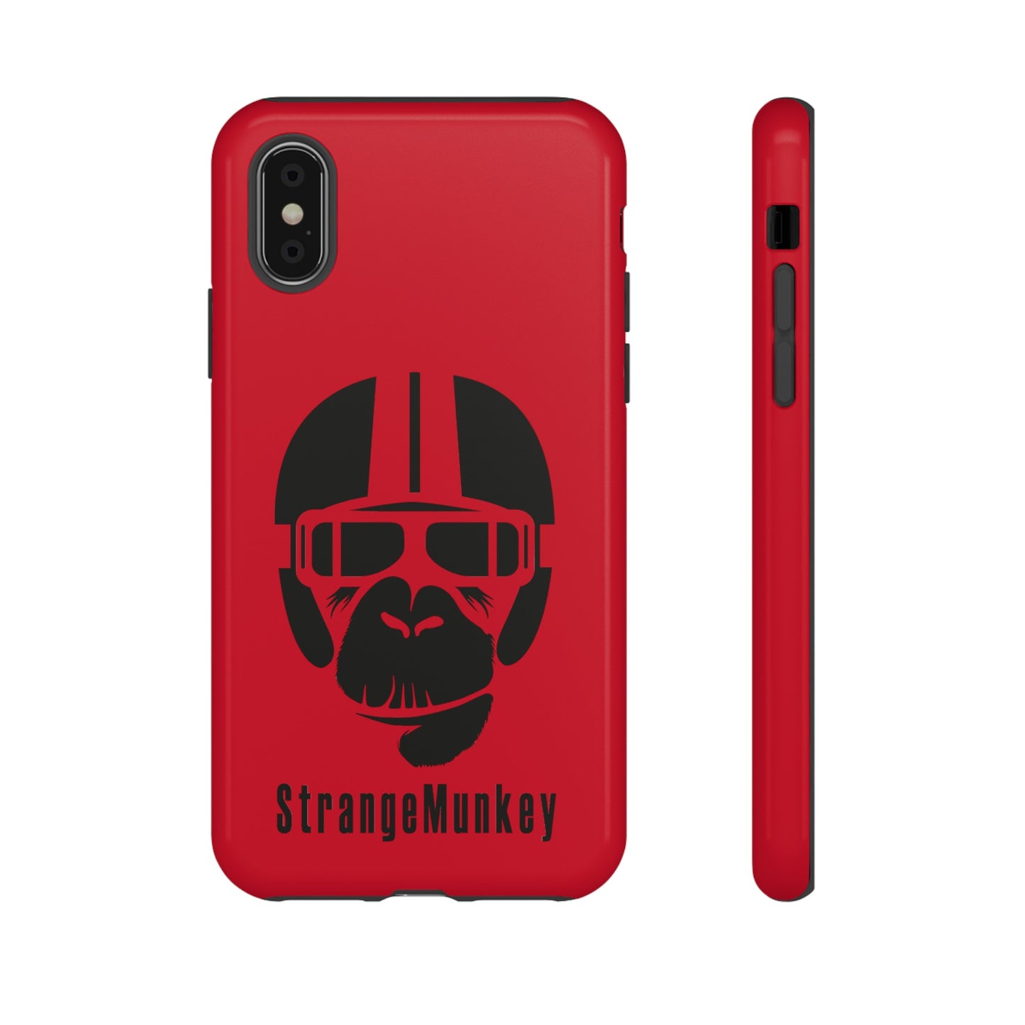 StrangeMunkey Tough Phone Case - DARK RED