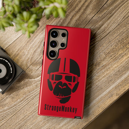 StrangeMunkey Tough Phone Case - DARK RED