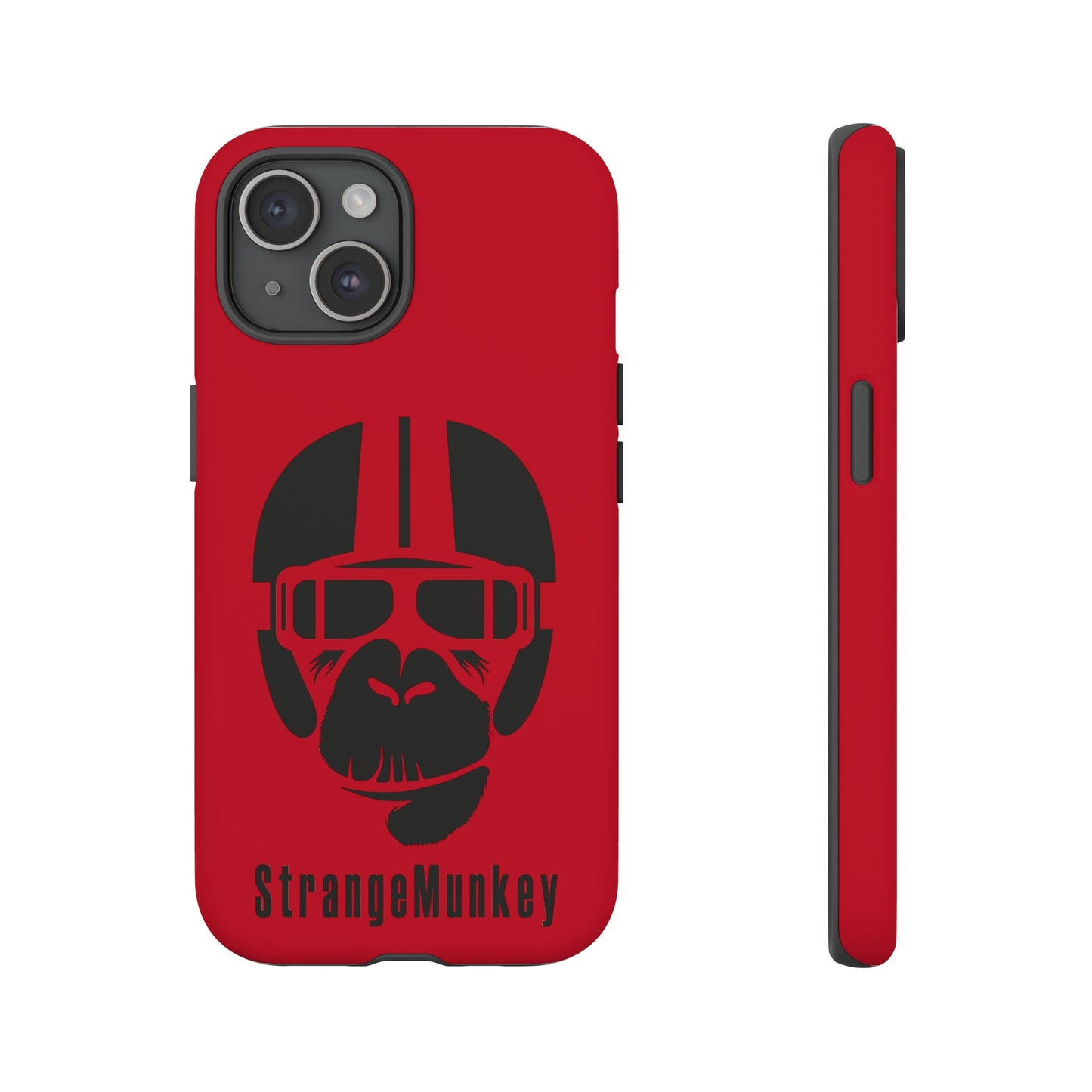 StrangeMunkey Tough Phone Case - DARK RED