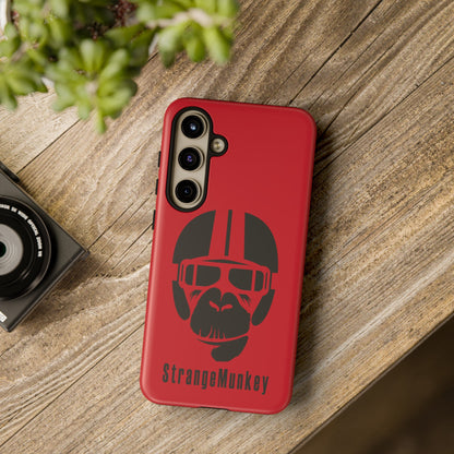 StrangeMunkey Tough Phone Case - DARK RED