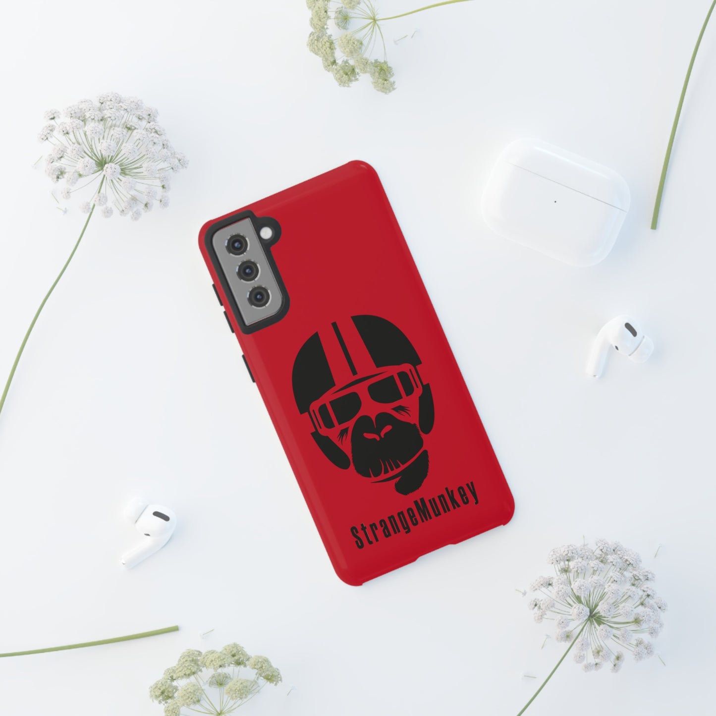 StrangeMunkey Tough Phone Case - DARK RED