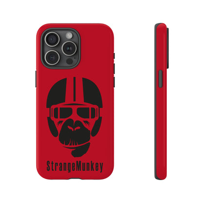 StrangeMunkey Tough Phone Case - DARK RED