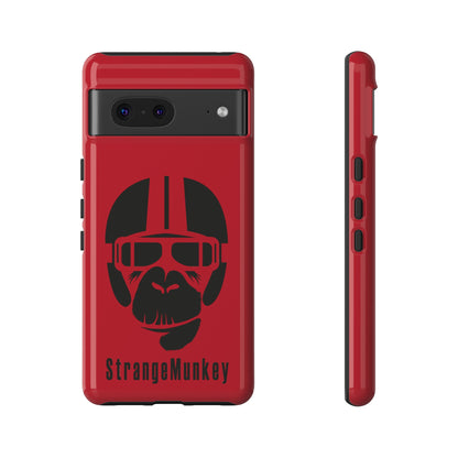 StrangeMunkey Tough Phone Case - DARK RED