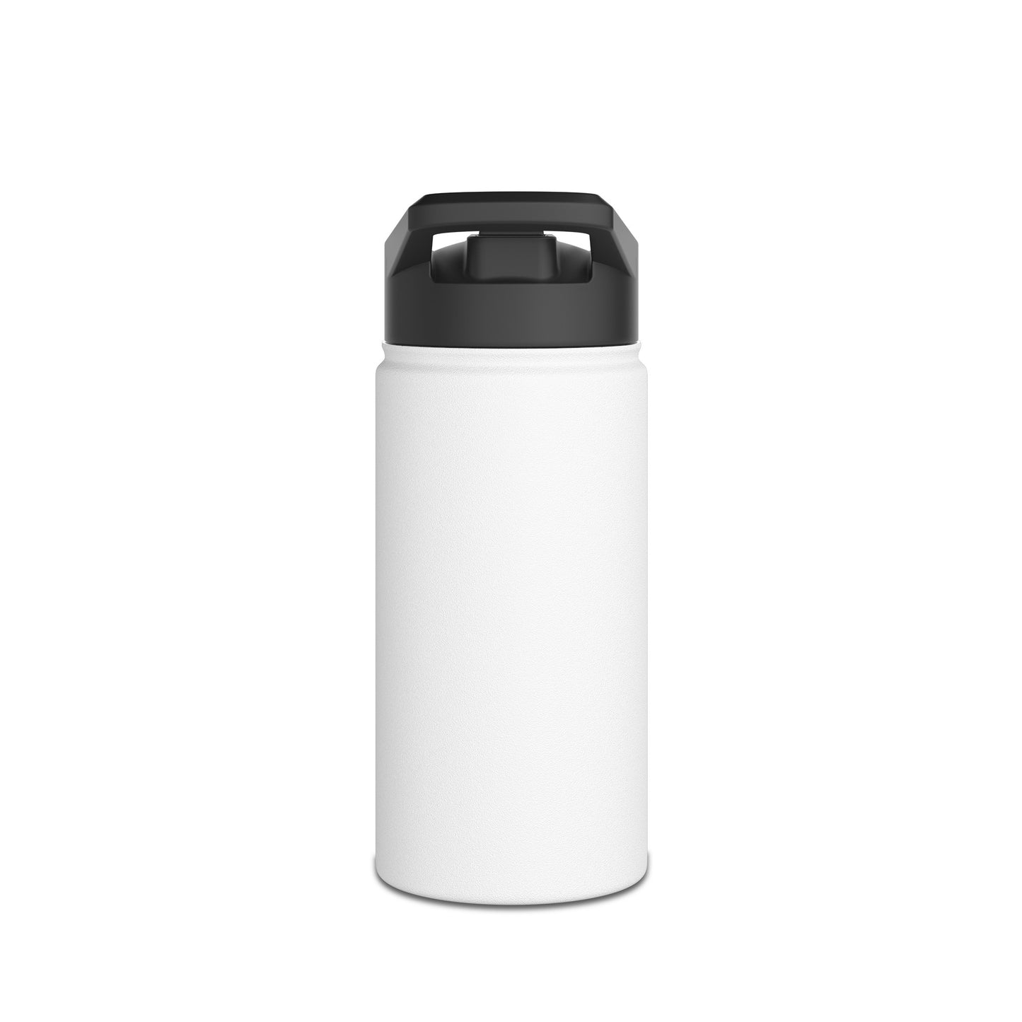 StrangeMunkey Stainless Steel Water Bottle, Standard Lid WHITE