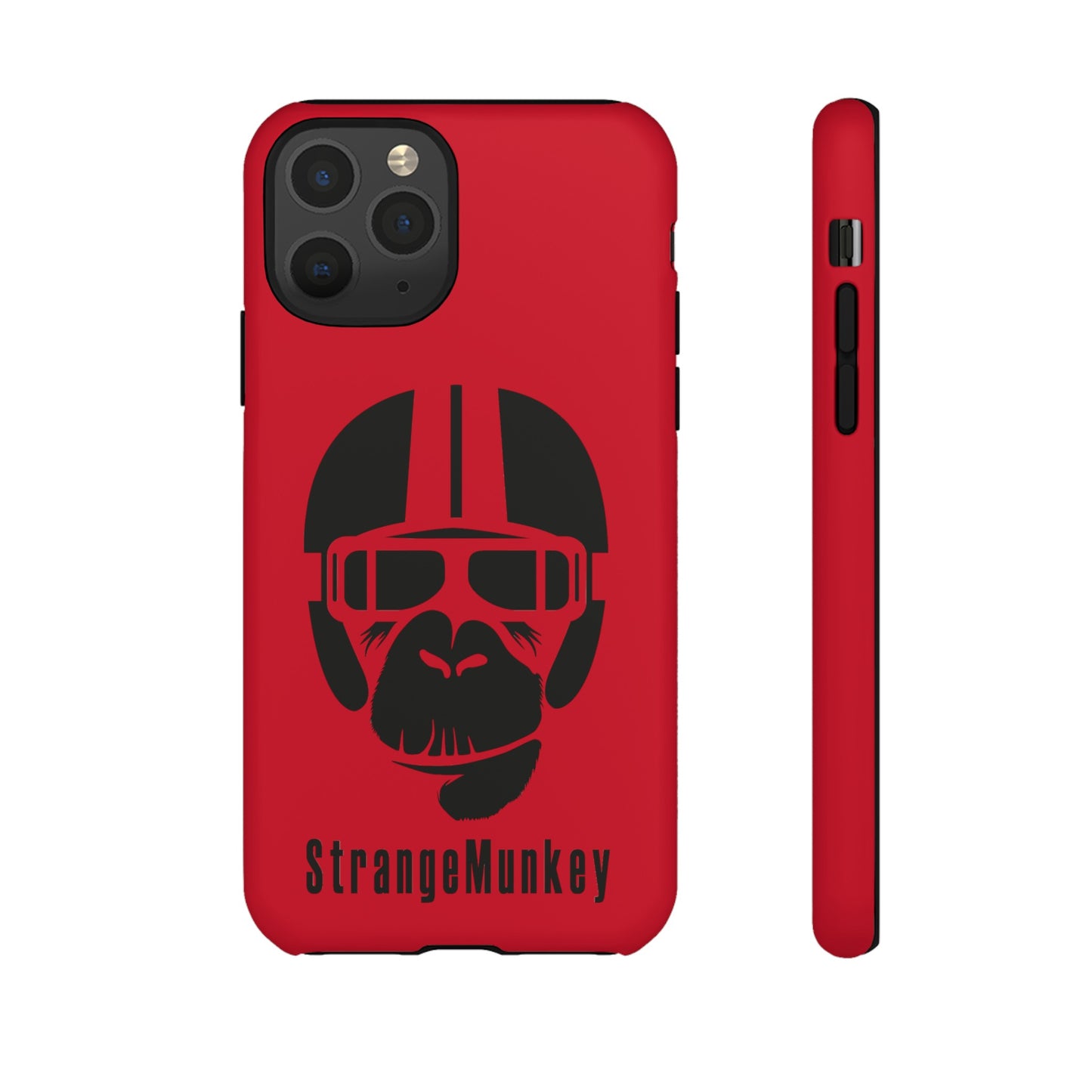 StrangeMunkey Tough Phone Case - DARK RED