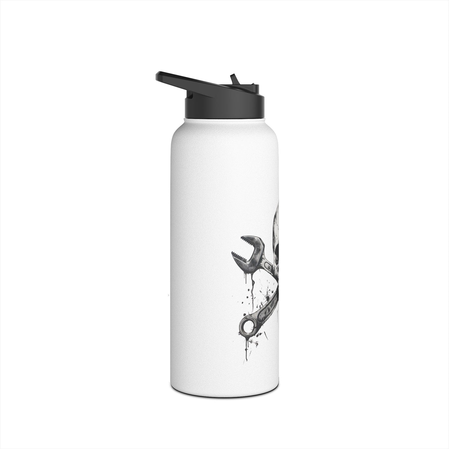 Spanner Bones Stainless Steel Water Bottle, Standard Lid