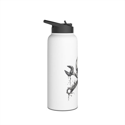 Spanner Bones Stainless Steel Water Bottle, Standard Lid