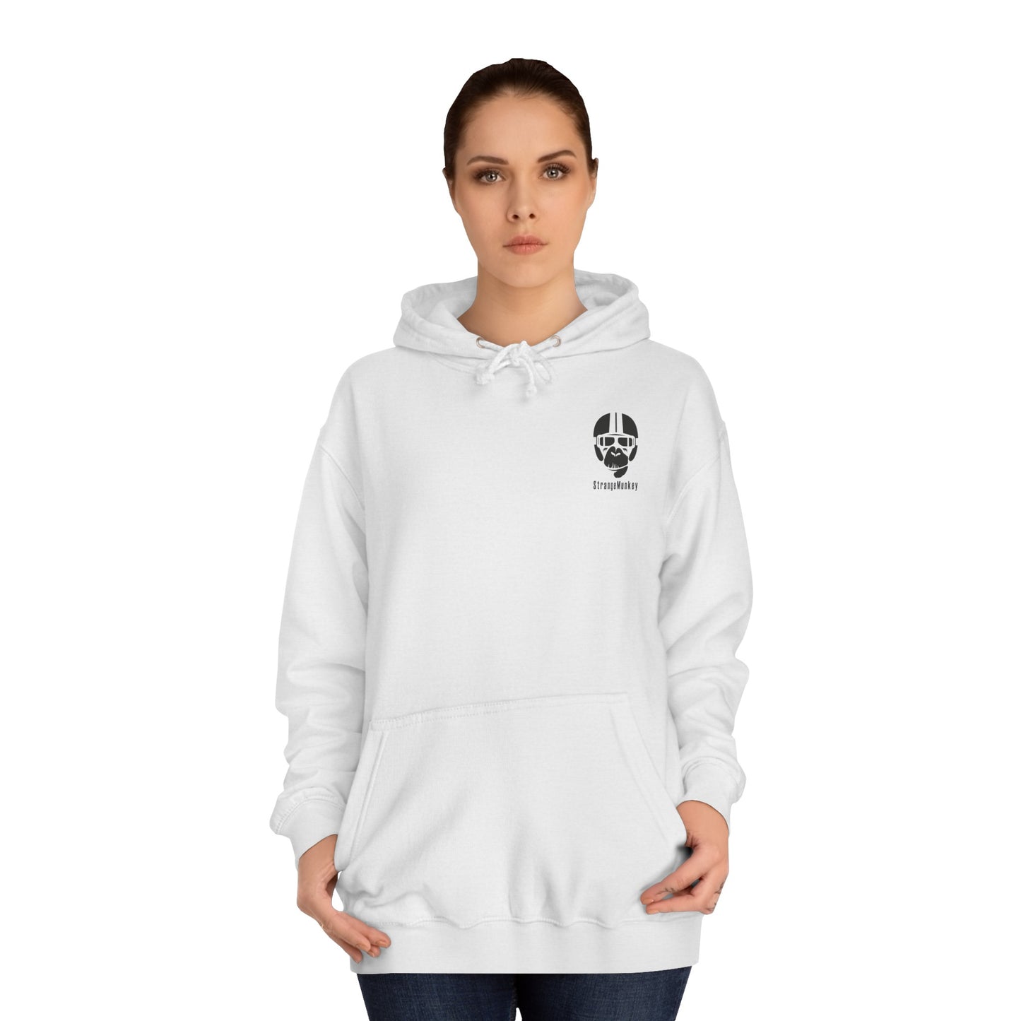 StrangeMunkey Original Front Logo - Unisex College Hoodie