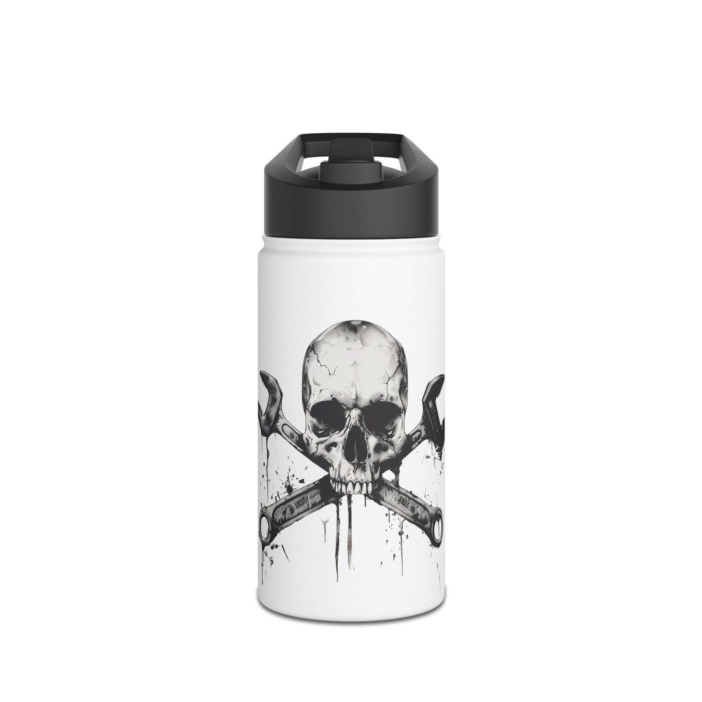 Spanner Bones Stainless Steel Water Bottle, Standard Lid