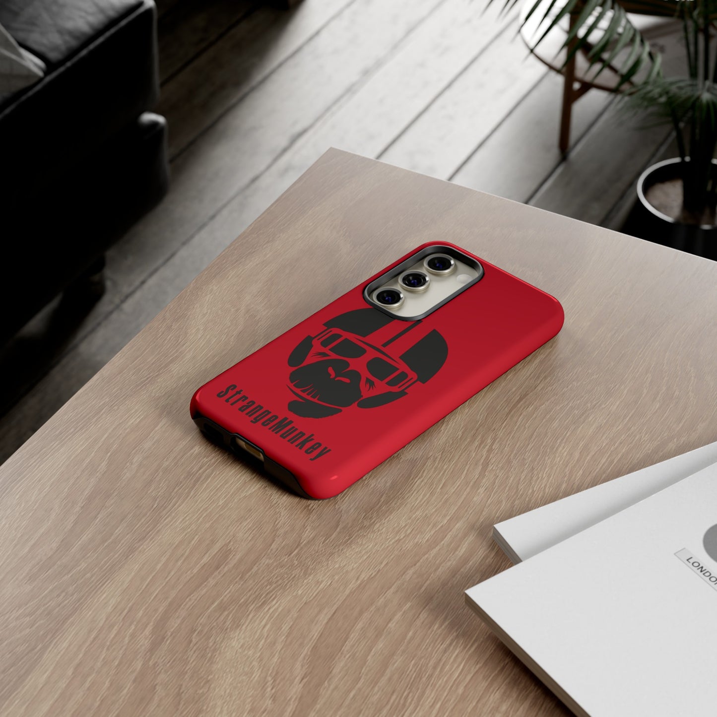 StrangeMunkey Tough Phone Case - DARK RED