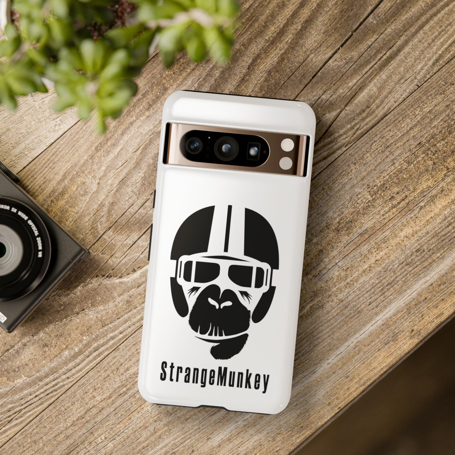 StrangeMunkey Tough Phone Case - WHITE