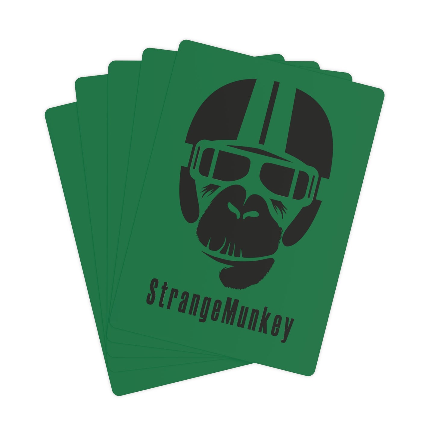 StrangeMunkey Original Poker Cards - DARK GREEN