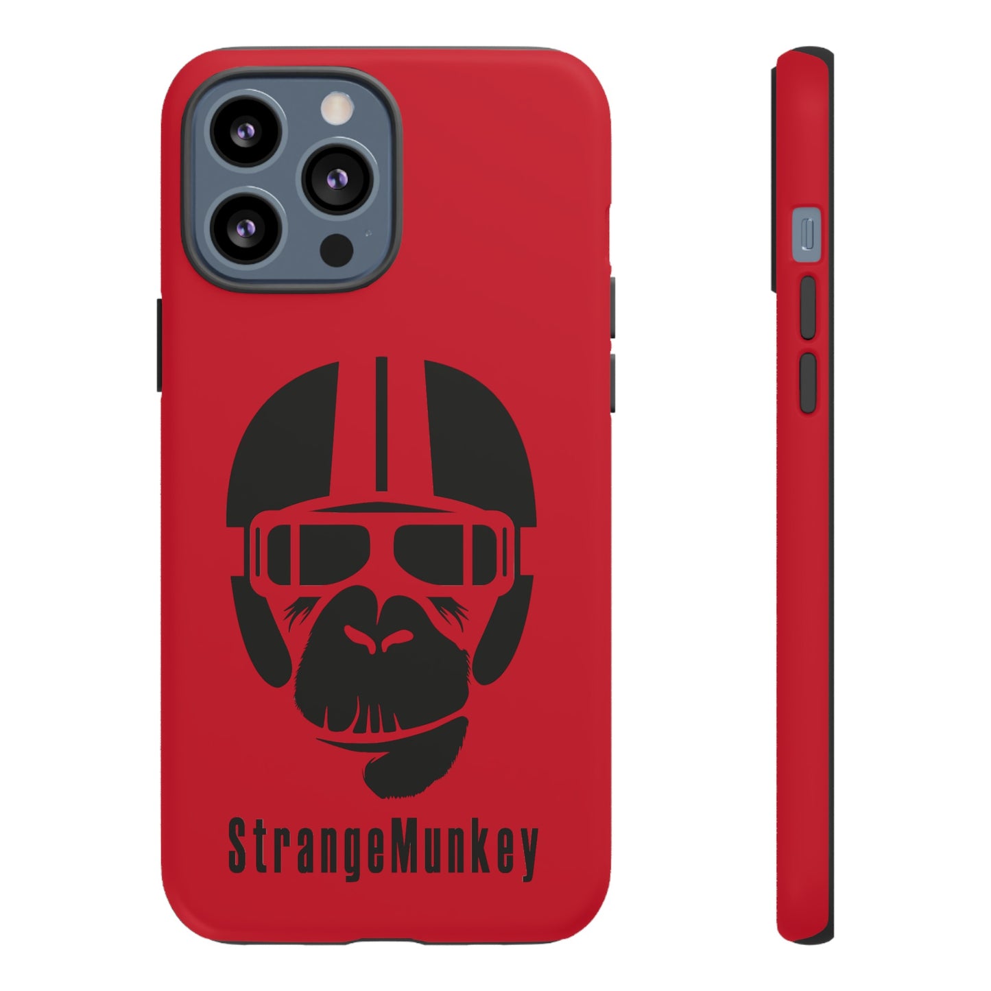 StrangeMunkey Tough Phone Case - DARK RED