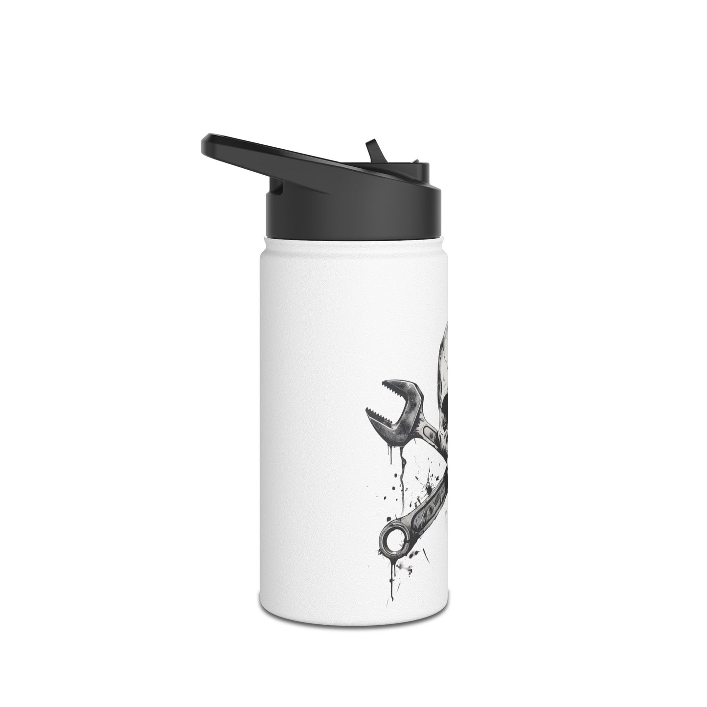 Spanner Bones Stainless Steel Water Bottle, Standard Lid