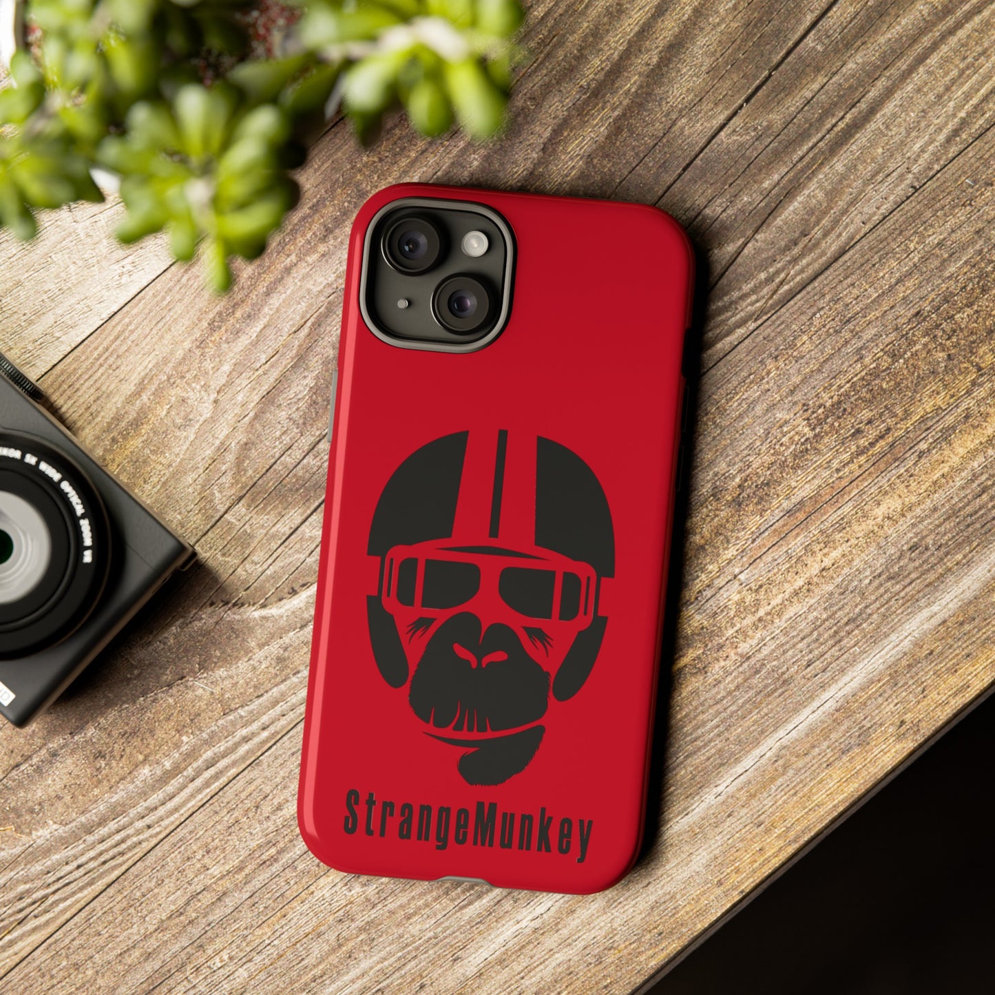 StrangeMunkey Tough Phone Case - DARK RED