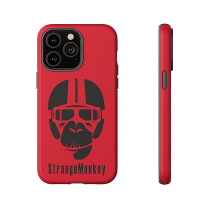 StrangeMunkey Tough Phone Case - DARK RED