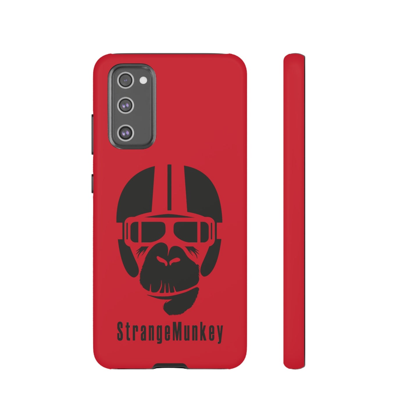 StrangeMunkey Tough Phone Case - DARK RED