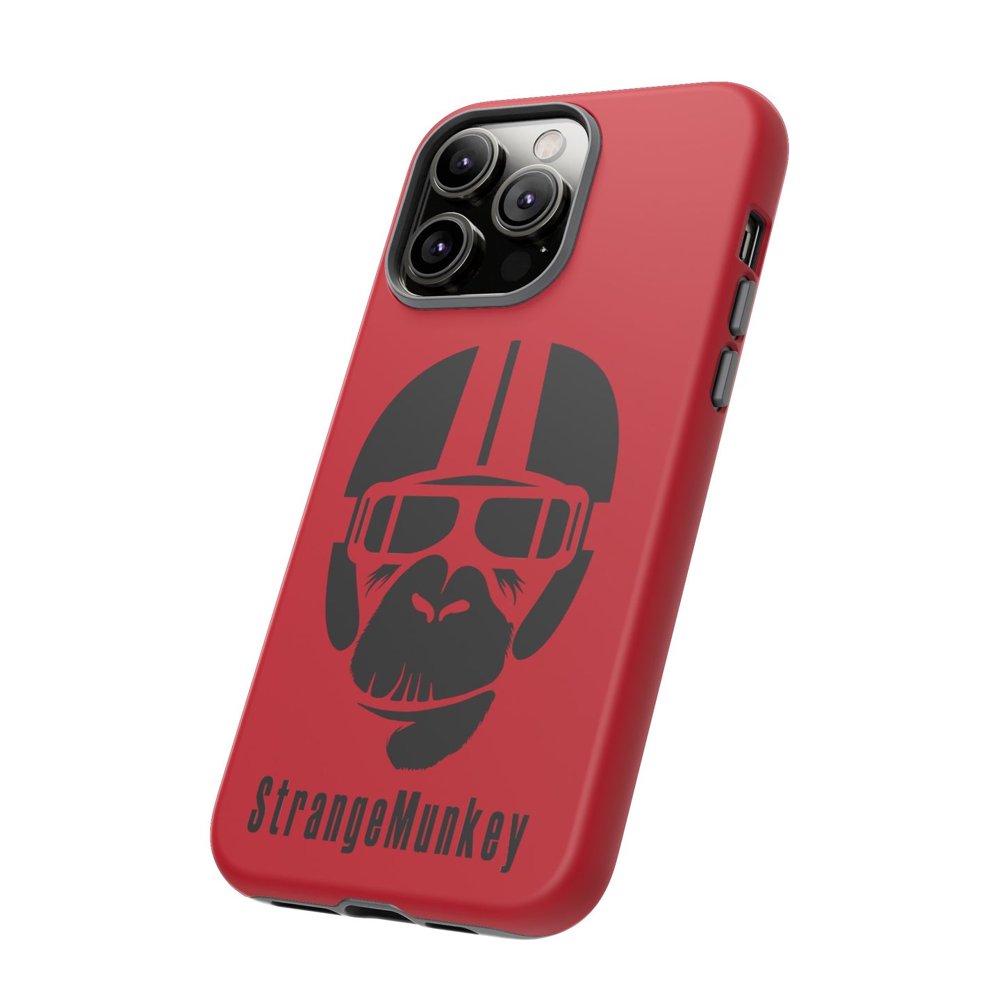 StrangeMunkey Tough Phone Case - DARK RED