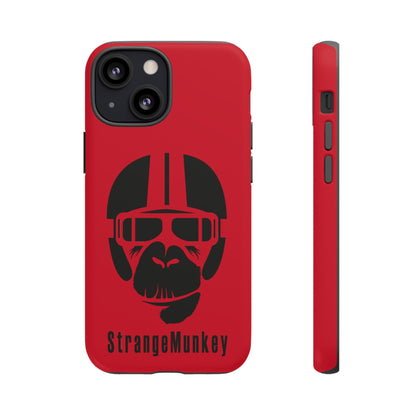 StrangeMunkey Tough Phone Case - DARK RED