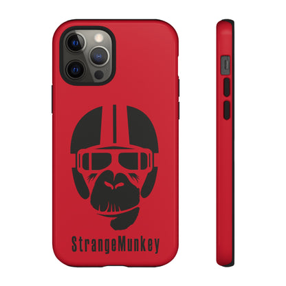 StrangeMunkey Tough Phone Case - DARK RED