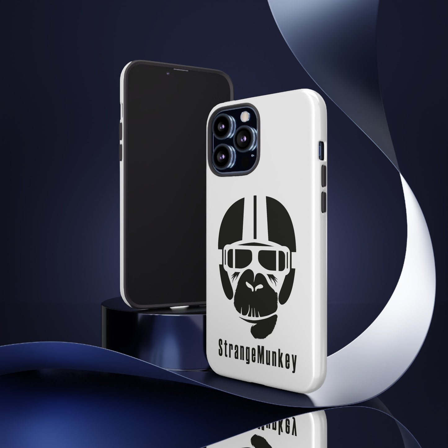 StrangeMunkey Tough Phone Case - WHITE