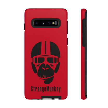 StrangeMunkey Tough Phone Case - DARK RED