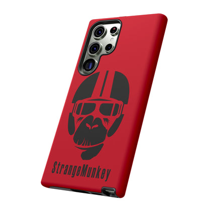 StrangeMunkey Tough Phone Case - DARK RED