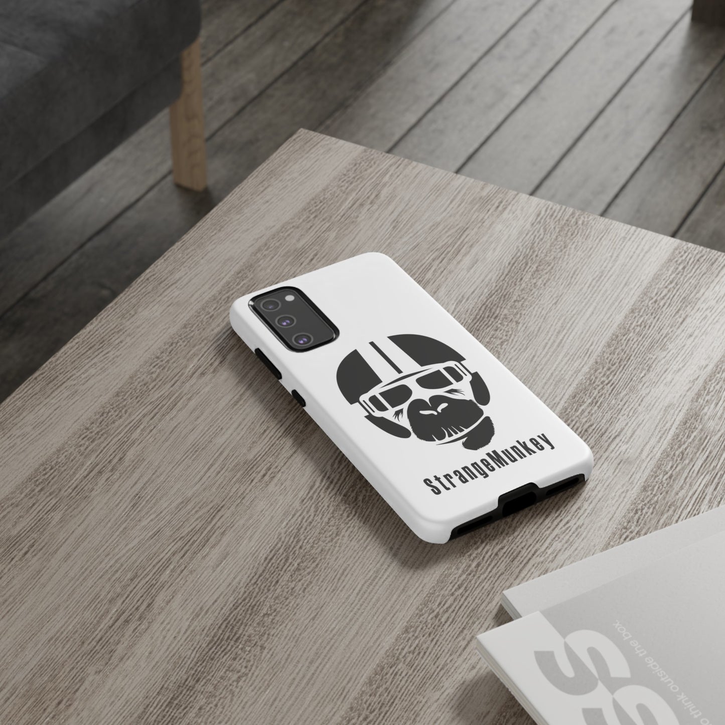 StrangeMunkey Tough Phone Case - WHITE