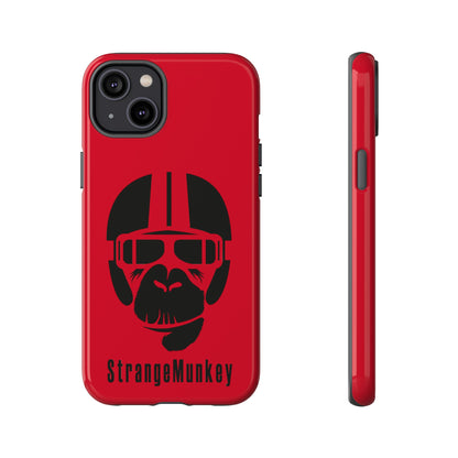 StrangeMunkey Tough Phone Case - DARK RED