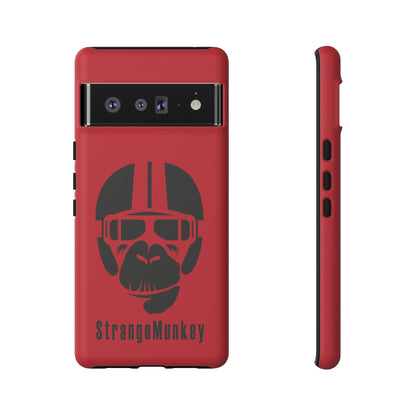 StrangeMunkey Tough Phone Case - DARK RED