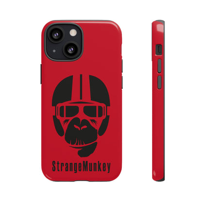 StrangeMunkey Tough Phone Case - DARK RED