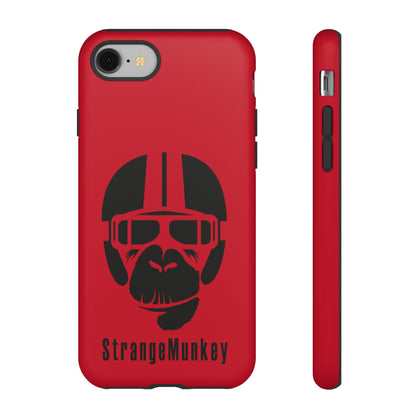 StrangeMunkey Tough Phone Case - DARK RED