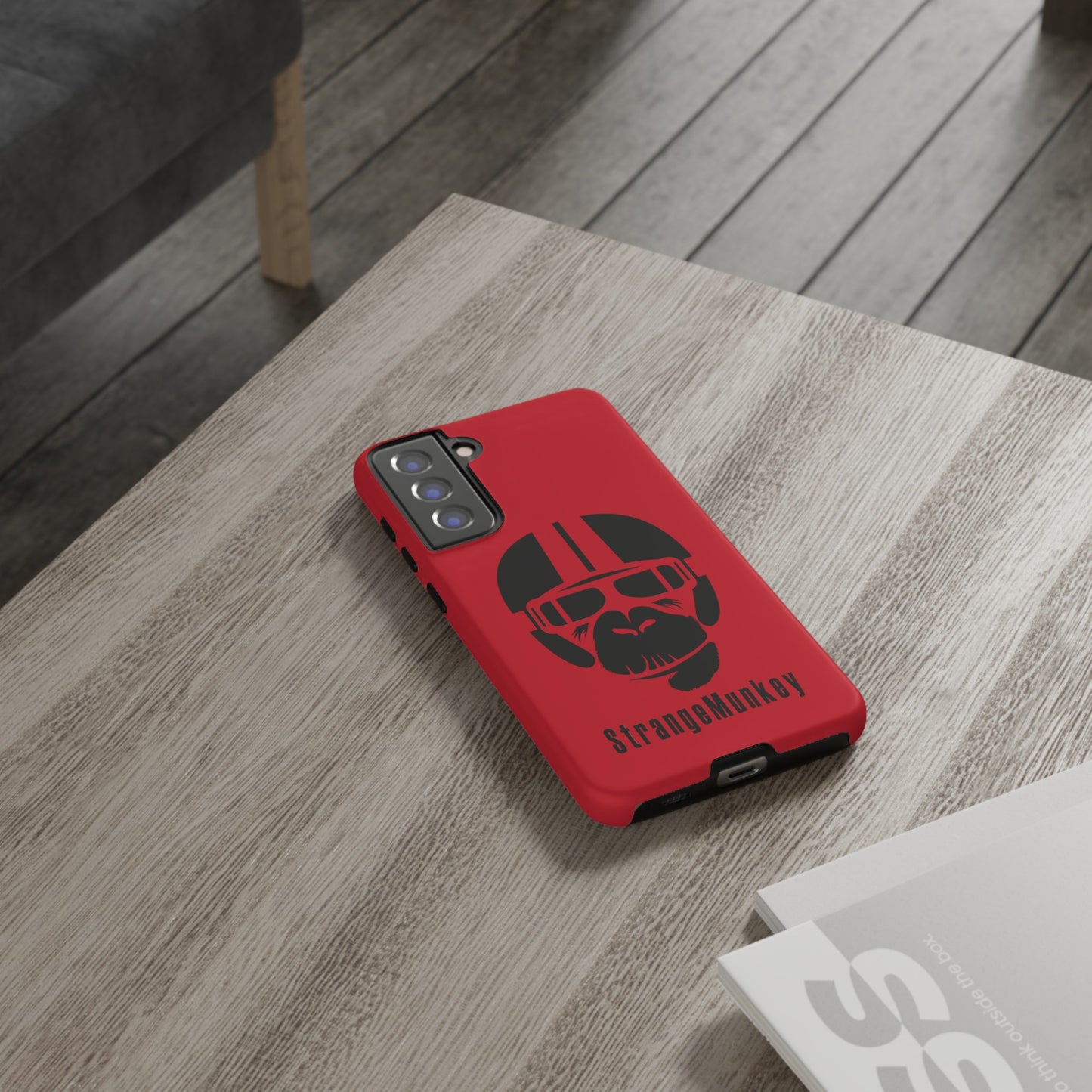 StrangeMunkey Tough Phone Case - DARK RED