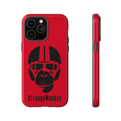 StrangeMunkey Tough Phone Case - DARK RED