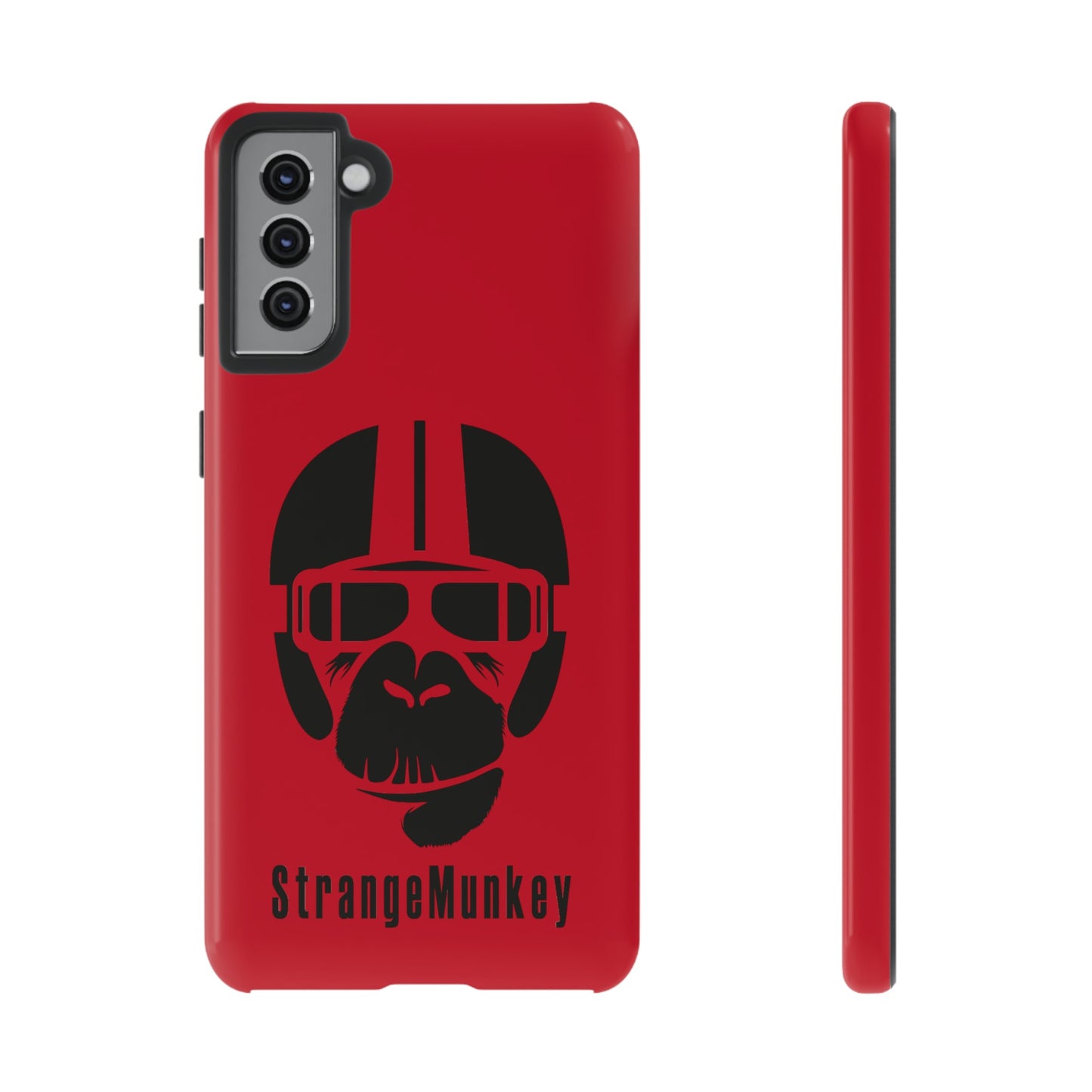 StrangeMunkey Tough Phone Case - DARK RED