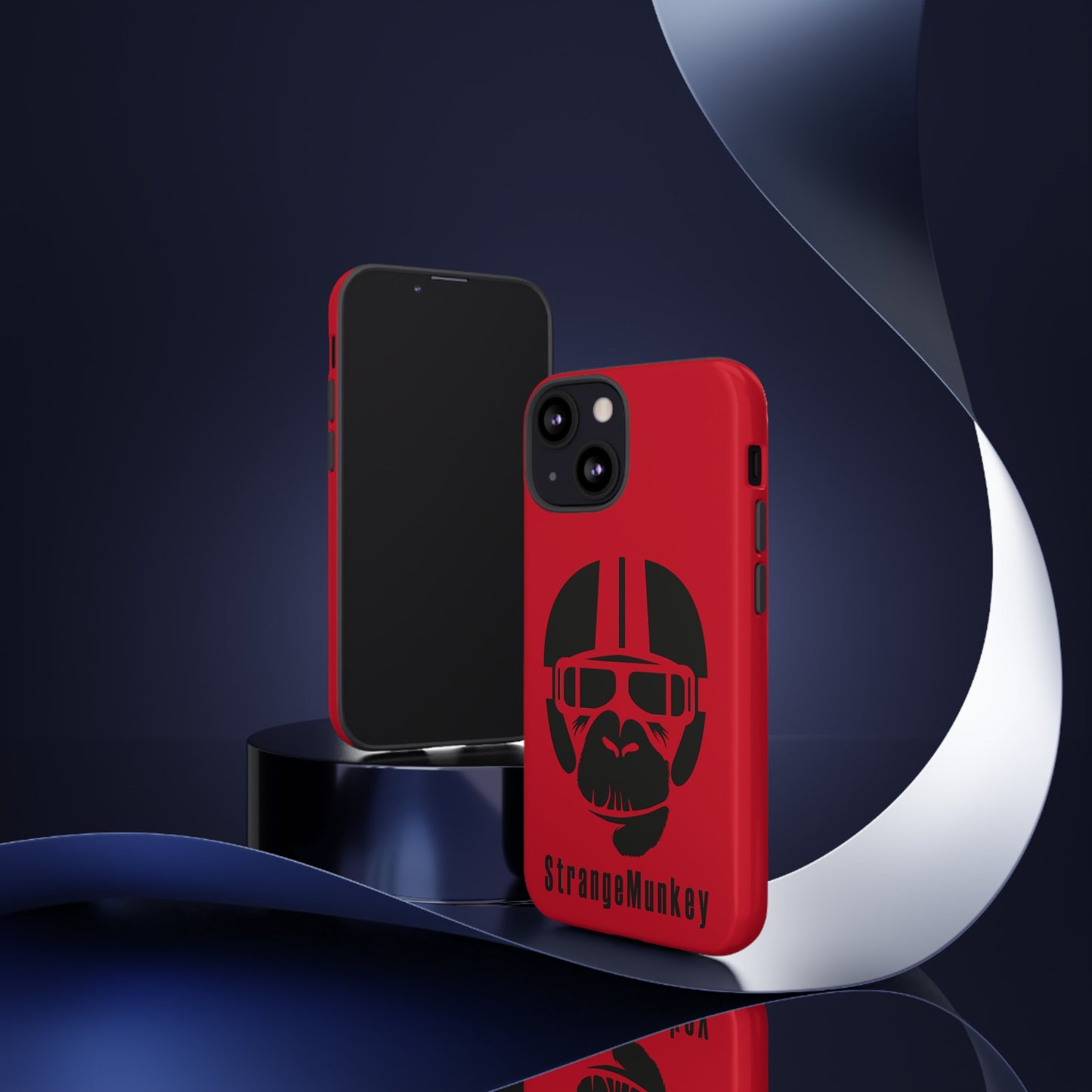 StrangeMunkey Tough Phone Case - DARK RED