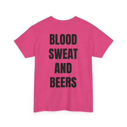 BLOOD SWEAT AND BEERS! Unisex Heavy Cotton Tee