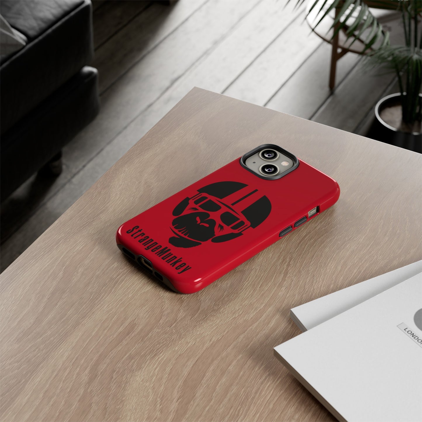 StrangeMunkey Tough Phone Case - DARK RED