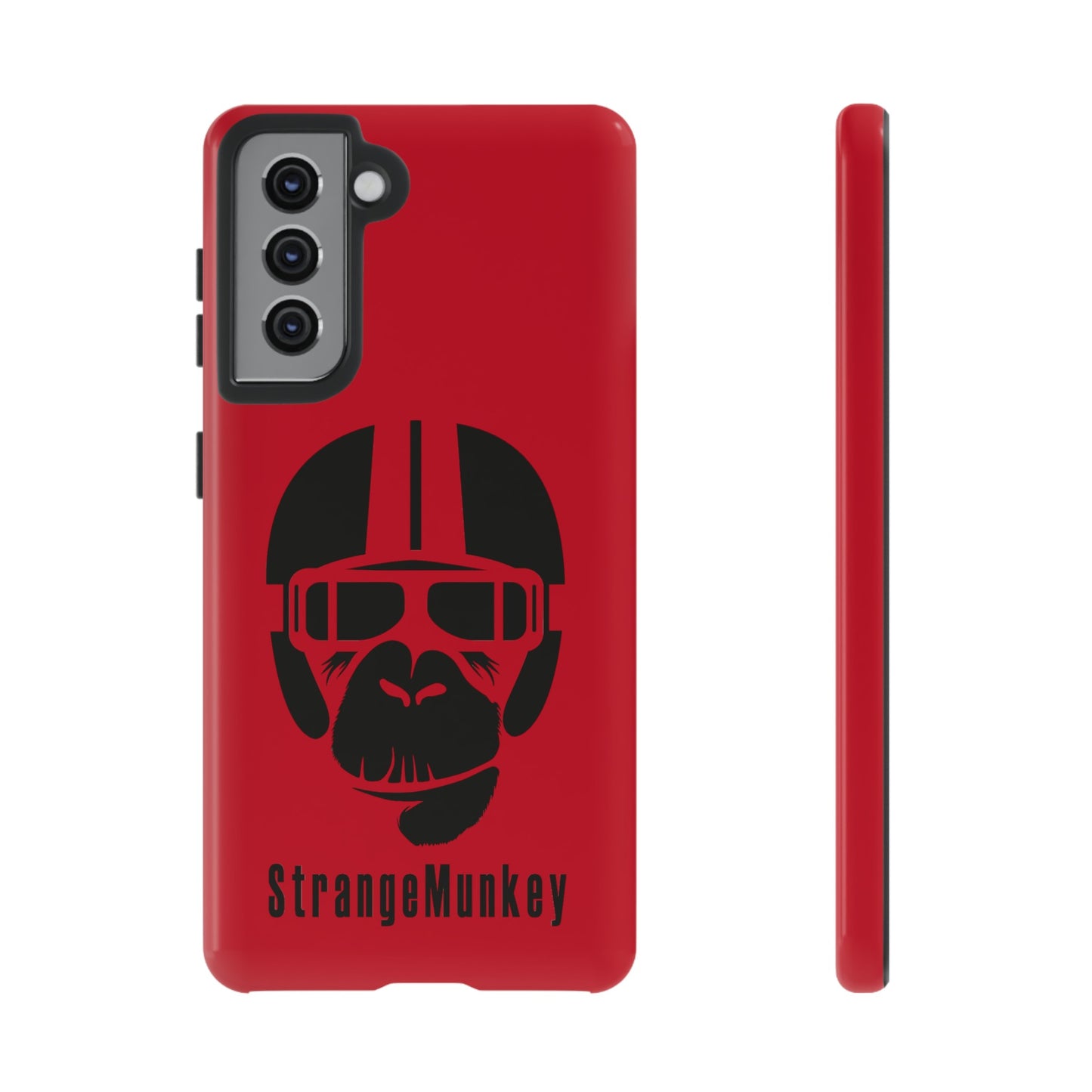 StrangeMunkey Tough Phone Case - DARK RED