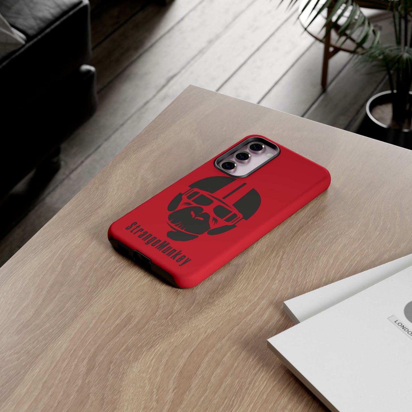 StrangeMunkey Tough Phone Case - DARK RED