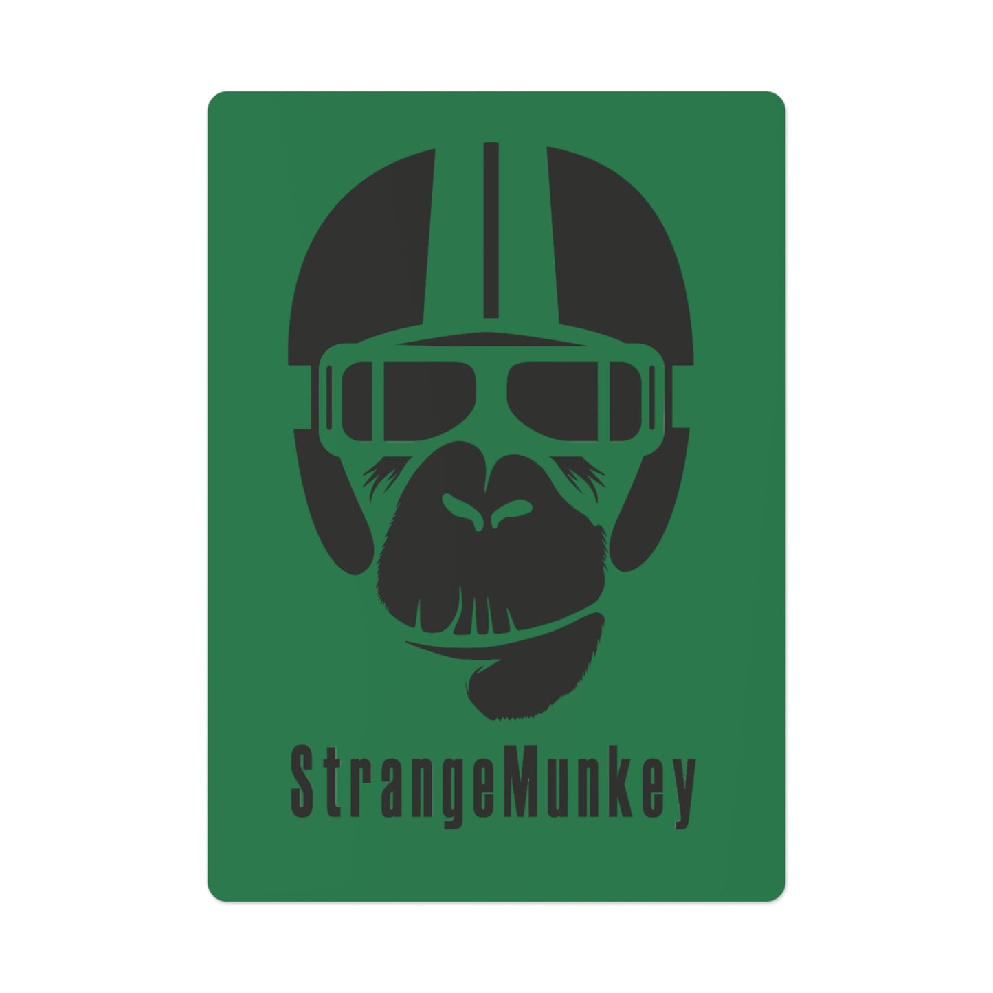 StrangeMunkey Original Poker Cards - DARK GREEN