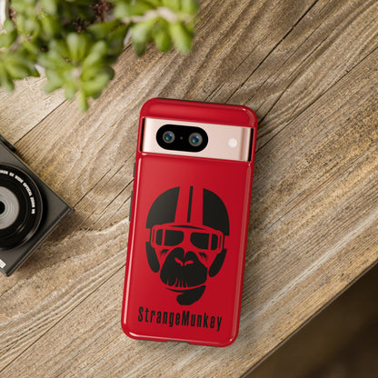 StrangeMunkey Tough Phone Case - DARK RED