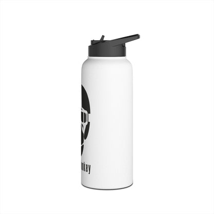 StrangeMunkey Stainless Steel Water Bottle, Standard Lid WHITE