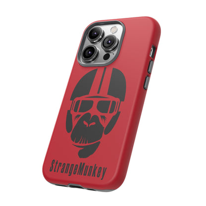 StrangeMunkey Tough Phone Case - DARK RED