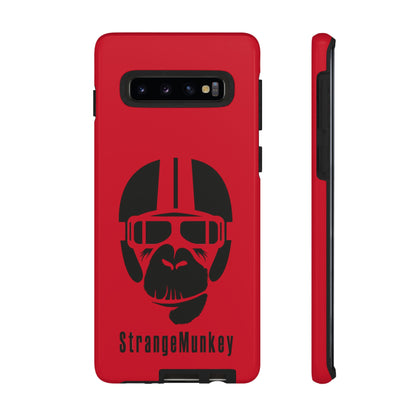 StrangeMunkey Tough Phone Case - DARK RED