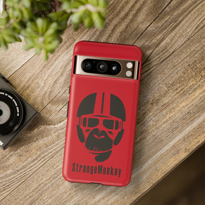 StrangeMunkey Tough Phone Case - DARK RED